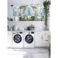 thumbnail image 6 of Blue Coastal Ocean Kitchen Valances for Windows Sea Turtle Coral Valance Curtains&nbsp; for Kitchen /Living Room/Bedroom/ Bathroom Decor, 54"x18 " ,Rod Pocket 1 Panel,, 6 of 7