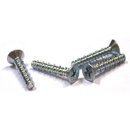 

#8 x 1 1/2 High Low Style Thread Forming Screws / Phillips / Flat Head / Steel / Zinc - 3000 Piece Carton