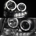 thumbnail image 3 of AKKON - For Ford Escape Chrome Clear Dual LED Ring Design Halogen Type Projector Headlights Front Lamps, 3 of 6