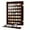 Mahogany, variant on 7 Rows Military Challenge Coin Holder Display Cabinet with HD Tempered Glass – Holds 100 Coins, Wooden Medal Shadow Box Display Case with Removable Shelves, Wall Mount or Tabletop Display, RusticWood