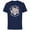 Navy, variant on Disney Mickey and Minnie Mouse Together We Bloom Springtime - Short Sleeve Cotton T-Shirt for Adults - Customized-Navy