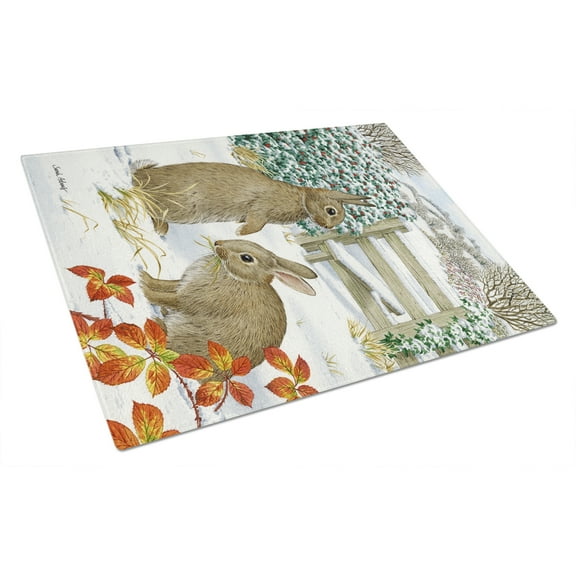 Carolines Treasures ASA2034LCB Rabbits Glass Cutting Board Large , 12H x 16W, multicolor