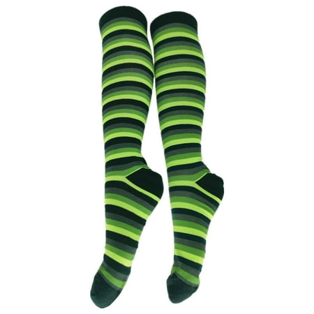 

Tangnade St. Patrick s Day Clothing Women Girls Fashion Irish St. Festive Stripe Middle Tube Socks Stockings