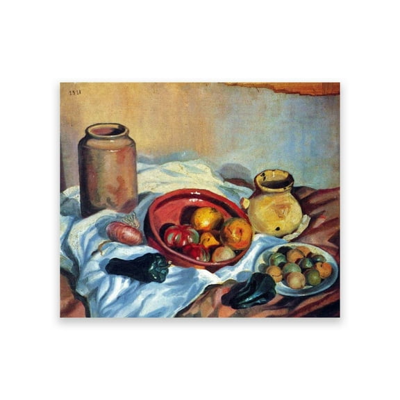 Salvador Dali Wall Art Canvas "Still Life" Famous Paintings Fine Art Poster ，Reproduction Wall Decor Ready To Hang 50x75cm(19.7x29.6in) Frameless
