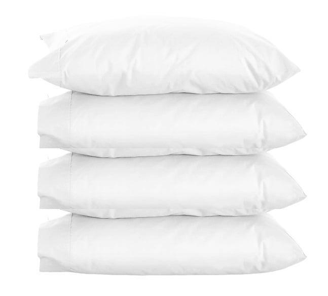 12  new white standard pillow cases covers 20''x30'' arts crafts t180 
