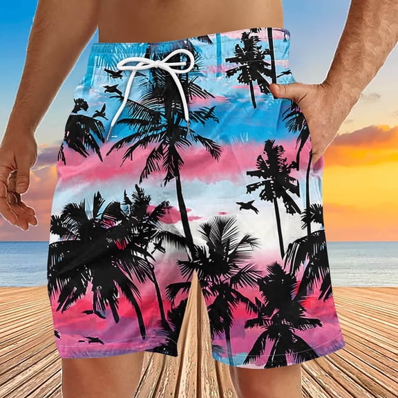 DIOAZUD Men's Swim Trunks 5 Inch Swim Shorts with Pockets Quick Dry Sports Shorts Drawstring Beach Shorts Elastic Waist Boardshorts Surfing Bathing Suit Swimwear