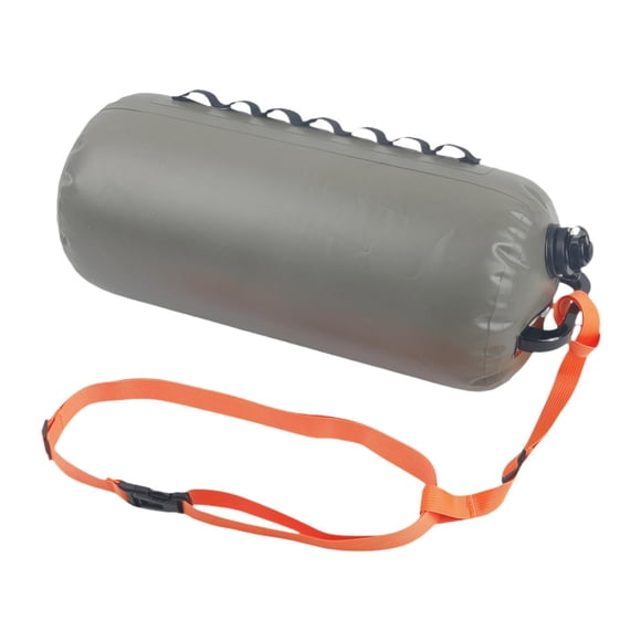 Bolsa de natación inflable, boya de natación, flotador, ayuda de flotabilidad de natación versátil con cinturón, boya de natación inflable para viajes Verde