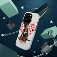 thumbnail image 3 of DistinctInk MagSafe Tough Case for Apple iPhone 13 Pro Max (6.7" Screen) - Valentine's Day Manchester Terrier Puppy - Slim Profile Design, 3 of 6