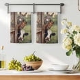 thumbnail image 3 of Farmhouse Animals Kitchen Towels Set of 4, Country Cows Horses Donkeys Farm Absorbent Dish Towels for Kitchen, Microfiber Hand Towel, Quick Drying Tea Towel for Cleaning Decorative Dishcloths, 3 of 7