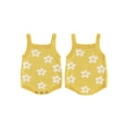 thumbnail image 2 of Gupgi Baby Girls Knit Rompers 3 6 9 12 18 Months Infant Floral Print Sleeveless Jumpsuits, 2 of 9