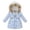 Gray, variant on Esaierr Toddler Kids Girls Winter Puffer Down Jacket Coat, Girls Hoodie Coat down Snowsuit,Winter Coats Mid length version Warm Outwear for 3-10Y