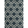 thumbnail image 2 of SAFAVIEH Hudson Louise Geometric Shag Area Rug, Slate Blue/Ivory, 4' x 6', 2 of 4