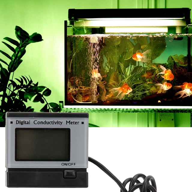 Water Quality Monitor, with Adaptor Electrical Conductivity EC Meter Water Quality Tester, Digital for Laboratories Aquariums US Plug 110V
