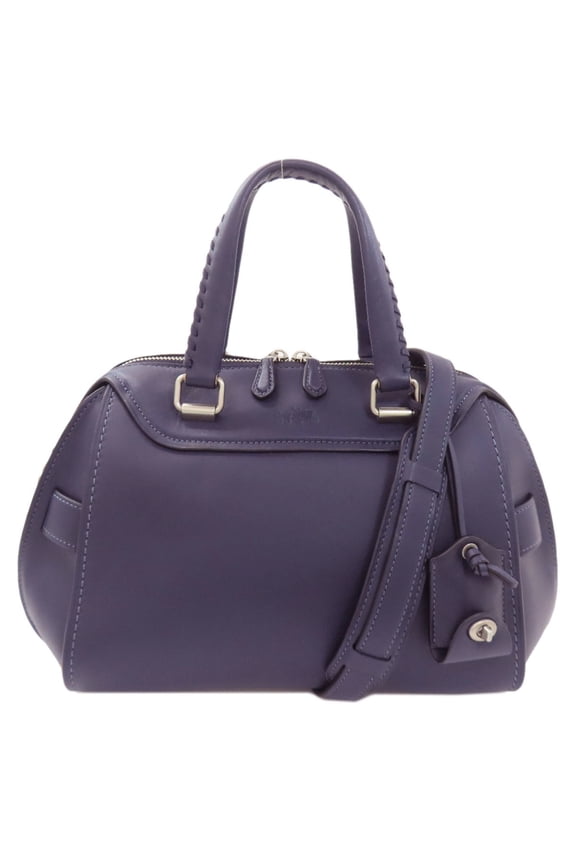 Pre-Owned Coach 37017 Ace Satchel Carriage Pattern Handbag Calfskin Women's COACH