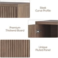 thumbnail image 4 of SELOOYE Sideboard Buffet Cabinet, Fluted Sideboard with Adjustable Shelves, Modern Credenza Storage Cabinet with Pop-up Doors, Wood Buffet Cabinets with Storage for Kitchen Entryway Living Room, 4 of 7