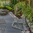 thumbnail image 2 of Gardenised Fake Garden Rock Cover Decorative Natural Faux Stone  for Outdoor Landscaping Ideal for Hiding Irrigation Valve Water Pump Pipe Electrical Boxes & Cable in Yard or Lawn, Squarish Odd Rock, 2 of 8