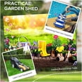 thumbnail image 5 of Compact 4x6 Foot Outdoor Metal Shed with Sliding Doors & Vents, 5 of 9