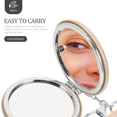 thumbnail image 2 of MasteelfCA 1Pc Portable Mini Mirror Keychain Pendant Mirror Folding Double-side Mirror, 2 of 8