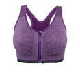 thumbnail image 7 of YouLoveIt Women Sport Bras Front Zipper Closure Stretch Tank Top Racerback Padded Bra Zipper Running Workout Fitness Yoga Bras, 7 of 7