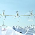 thumbnail image 4 of Tyidzon 20 Pack Stainless Steel Clothes Pins Heavy Duty Outdoor Clothespins, Beach Towel Clips for Hanging Clothes, Metal Clothes Clips for Laundry, 4 of 9