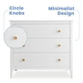 thumbnail image 6 of Delta Children Casey 3 Drawer Dresser, Bianca White/Natural, 6 of 12
