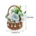 thumbnail image 2 of Home Decoration Rattan Pot Flower Elegant Willow Wicker Diy Baskets Durable Artificial Flowers Basket, 2 of 5