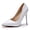 White, variant on Woobling Womens Pumps Pointed Toe Dress Shoes Slip On High Heels Lightweight Work Comfort Stiletto Pink 9