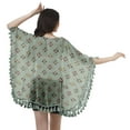thumbnail image 4 of Moomaya Front Open Printed Shrug Beach Clothes For Kimono Cardigans For Women, 4 of 5