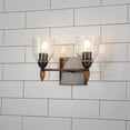 thumbnail image 2 of Lucas McKearn Felice 2-light Acorn-shaped Metal Bath Vanity Light in Dark Bronze, 2 of 3