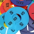 thumbnail image 4 of HEANUJJ 40Pcs Practical Clothes Dividers Round Plastic for Closet Size Separation, 4 of 6