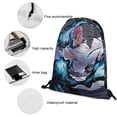 thumbnail image 4 of Jujutsu Kaisen Drawstring Backpack Water Resistant String Bag Sackpack Cinch for Sports, Gym, Travel, Swimming, Yoga, Beach, 4 of 7