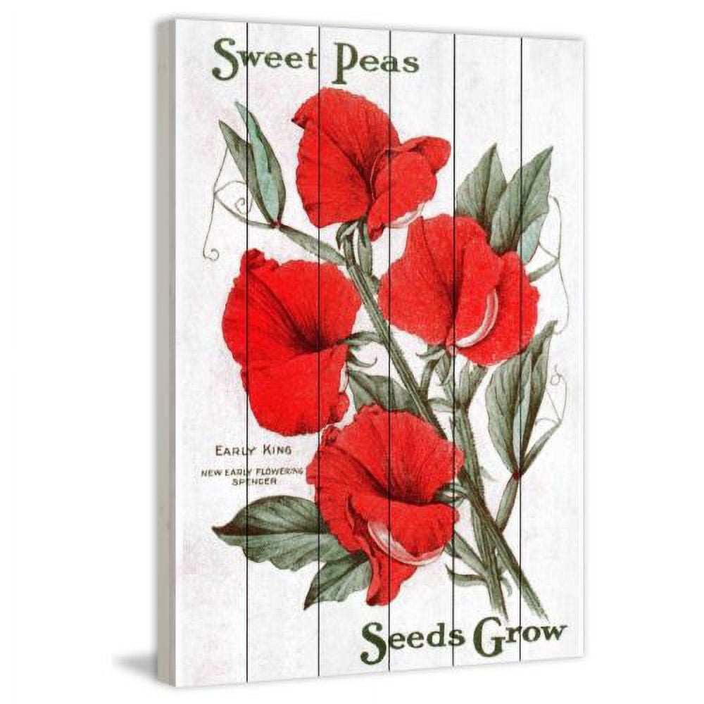 Marmont Hill "Seed Art 3-2" Painting Print on White Wood