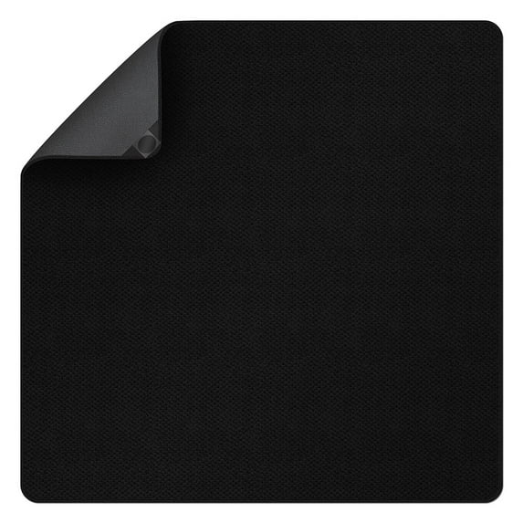 Attachable Rug for Stair Landings - Black - 4 Ft. x 4 Ft. - Many Other Sizes to Choose From