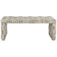 thumbnail image 5 of SAFAVIEH Adkin Coastal Checkered Rattan Coffee Table, White Wash, 5 of 8