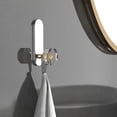 thumbnail image 2 of 304 Stainless Steel Adhesive Wall Hook 3.1x1.97in No-Drill Bathroom/Kitchen Hanger for Towels/Bags (Black/White/Silver 0.13lb)​, 2 of 6