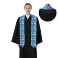 thumbnail image 4 of Haiem Peacock Pattern Graduation Stole 2024 | Premium Satin Sash for Graduation Ceremony, 4 of 7