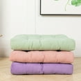 thumbnail image 4 of Square Thicken Floor Cushion,Cotton Linen Thick Meditation Pillow ,22x22 Inch,Purple, 4 of 8