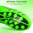 thumbnail image 3 of Vizari Boca Firm Ground Soccer Cleats for Kids & Youth – Lightweight, Durable, Comfortable Shoes with Traction & Padded Heel - Green/Black, 13.5, 3 of 6