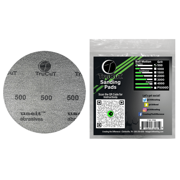 TruCut Sanding Pads | 500 Grit | 6" Diameter