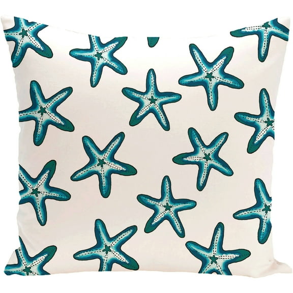Simply Daisy 16" x 16" Soft Starfish Geometric Print Pillow
