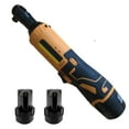 thumbnail image 6 of 3/8'' 12V 90° Electric Cordless Ratchet Right Angle Wrench Tool Set +2 Battery, 6 of 7