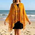thumbnail image 2 of Lumtrix Womens Lace Shawls and Wraps for Weddings - Elegant Evening Dresses Scarfs - Sheer Shawl Wraps for Evening Party Shawl Gold One Size, 2 of 6