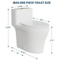 thumbnail image 2 of One Piece Compact Toilet with Low Tank Design and Top Dual Flush, Soft Close Seat for Space Saving Modern Bathrooms, 2 of 8