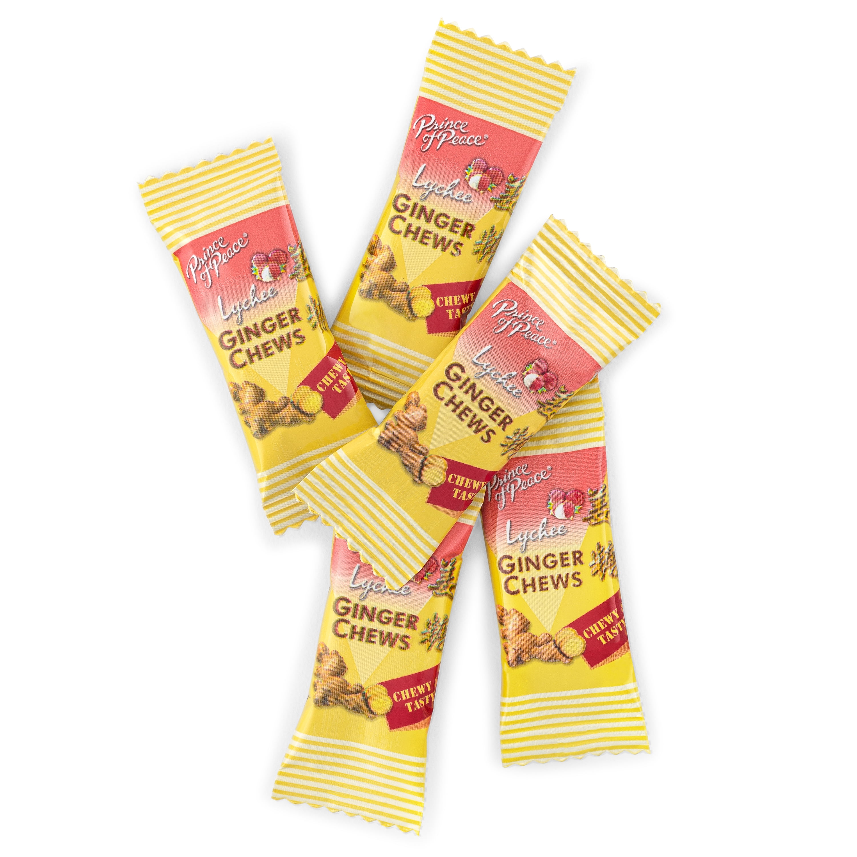 GINGER CHAI 7袋セット Prince of Peace Ginger Chews, 1 lb, Candied Ginger Candy