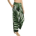 thumbnail image 2 of Daiia Tropical Palm Leaves1 Women's Sleep Pant with Pockets and Drawstring,Pajama Pants-X-Large, 2 of 9