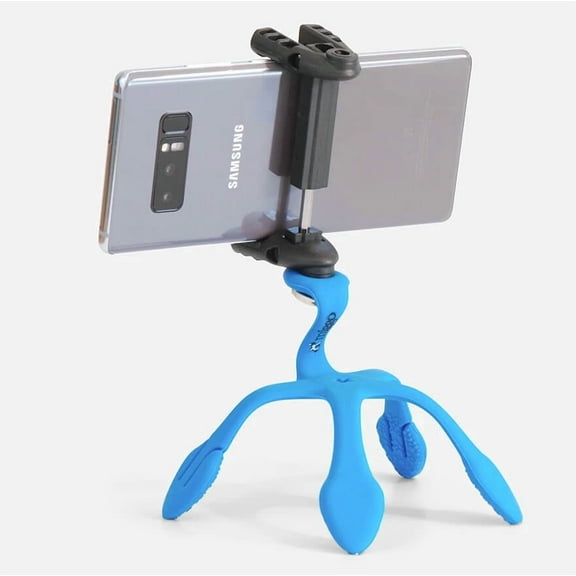 Pictar Splat 3N1 Flexible Tripod for Smartphones, Compact & Action Cameras, Blue
