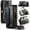 Black, variant on for Samsung Galaxy S26 Ultra Crossbody Wallet Case,with 10 Card Slots, Zipper Pocket and Magnetic Flip Folio, PU Leather Wristlet Shoulder Strap 3-in-1 Case for Women and Men,Black