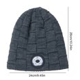 thumbnail image 3 of Gorro de punto con luz LED luz cálida para correr y Kuymtek montar en la noche para Otoño e Invierno, 3 of 3
