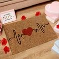 thumbnail image 3 of Valentines Day Door Mat, Valentine Door Mat Outdoor - Loetky Valentine's Day Natural Coir Doormat Red Love Heart Welcome Floor Mat Non-Slip Entrance Door Rugs for Indoor Outdoor Home Bathroom Decor, 3 of 3