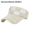 thumbnail image 2 of 2 piezas de visera deportiva para hombre y mujer, gorra de béisbol con parte superior hueca ajustable, gorra de algodón, 2 of 5